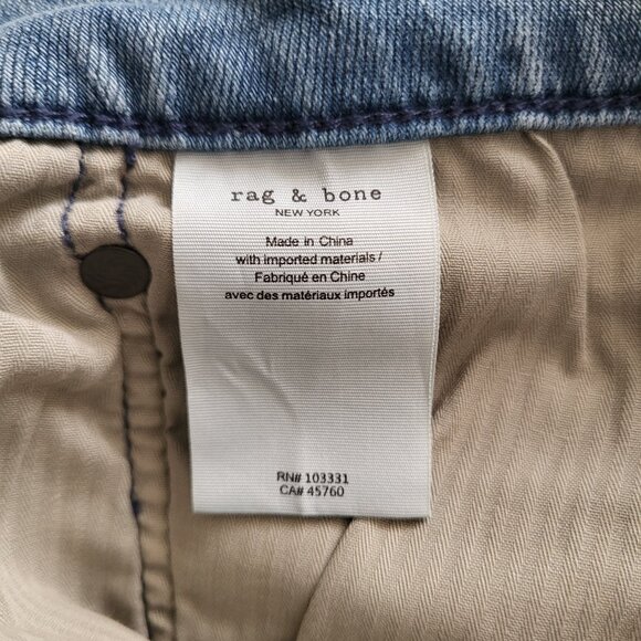 rag & bone Fit 3 Athletic Fit Jeans in Colson Wash Men's Size 36X32 - Picture 8 of 8